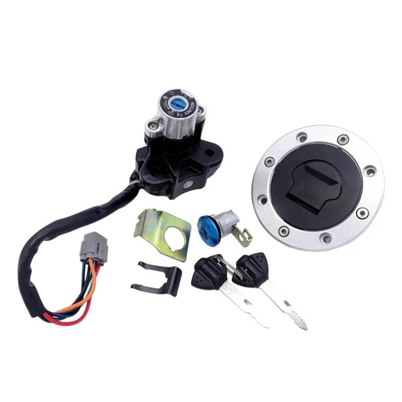 FPQOVV Motorrad Zündschlüssel Schalter Kompatibel Mit Suzuki Für V-Strom 2002 2003 2004 2005 2006 2007 2008 2009 Motorrad-Zündschalter Tankdeckel-Sperrschlüssel Motorradzubehör von FPQOVV