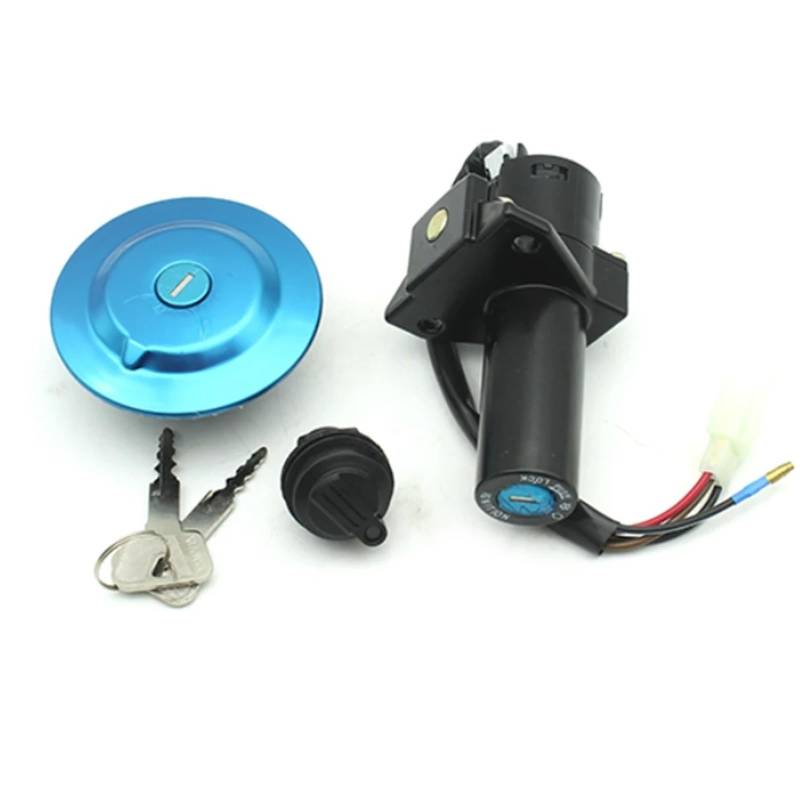 FPQOVV Motorrad Zündschlüssel Schalter Kompatibel Mit YBR125 2002 2003 2004 2005 2006 2007 2008 2009 2010 2011 2012 2013 Motorradschloss Zündschlossschloss Tankdeckelschloss Schlüsselsatz von FPQOVV