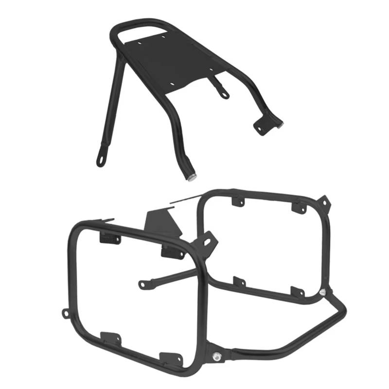 FPQOVV Motorradgepäckträger Für NC750X NC750S 2021 2022 Motorrad-Gepäckträger Satteltaschenhalterung Motorrad-Heckgepäckträger Heckgepäckträger Für Frachtträgerersatz(Black,1 Set) von FPQOVV