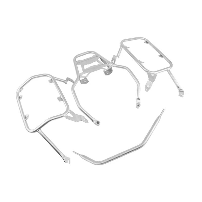 FPQOVV Motorradgepäckträger Für R1200GS 2013-2021 Für R1250GS 2018-2023 Motorrad-Packtaschen Satteltaschenhalterung Topcase-Box-Rack Motorrad-Hintergepäckträger(Silver,1 Set) von FPQOVV