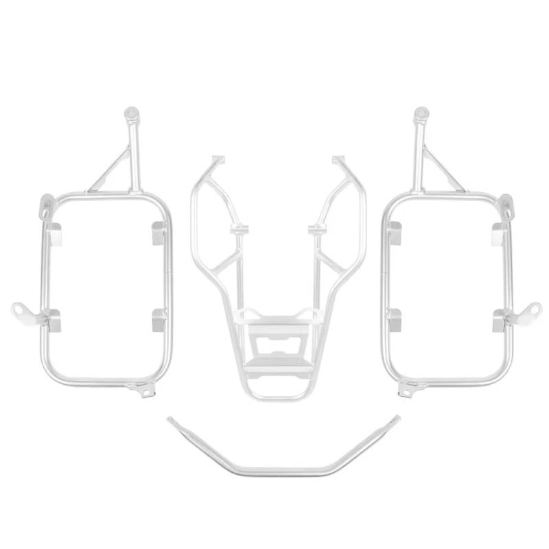 FPQOVV Motorradgepäckträger Für R1300GS 2024 Motorrad-Heckbox Satteltaschen-Gepäckträger Motorrad-Heckträger-Heckgepäckträger Für Ersetzen des Frachtträgers(Silver,1 Set) von FPQOVV
