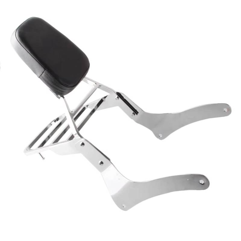 FPQOVV Motorradgepäckträger Für VN900 1996-2012 Motorrad-Beifahrerrückenlehne Sissy Bar Gepäckträger Chromlegierung Motorradzubehör von FPQOVV