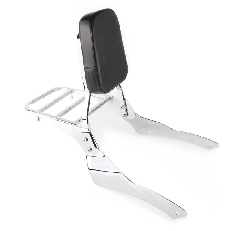 FPQOVV Motorradgepäckträger Für Vstar400 650 Für Dragstar400 650 1998-2022 Motorrad-Rückenlehne Sissy Bar Mit Gepäckträger Motorrad-Hintergepäckträger-Kofferraumbasis von FPQOVV