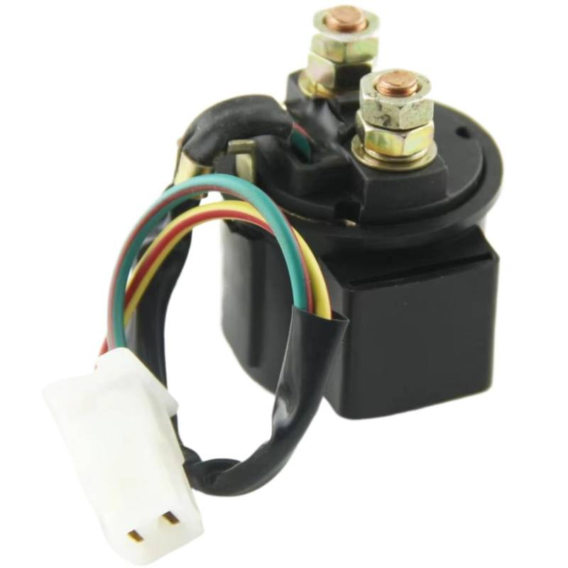 FPQOVV Starter Relais Moto Kompatibel Mit Yamaha Für TW200 Für TT225 Für TT-R225 Für XT225 3AY-81940-00 3MW-81940-01 Motorrad Startermagnet Für Relais Universal von FPQOVV