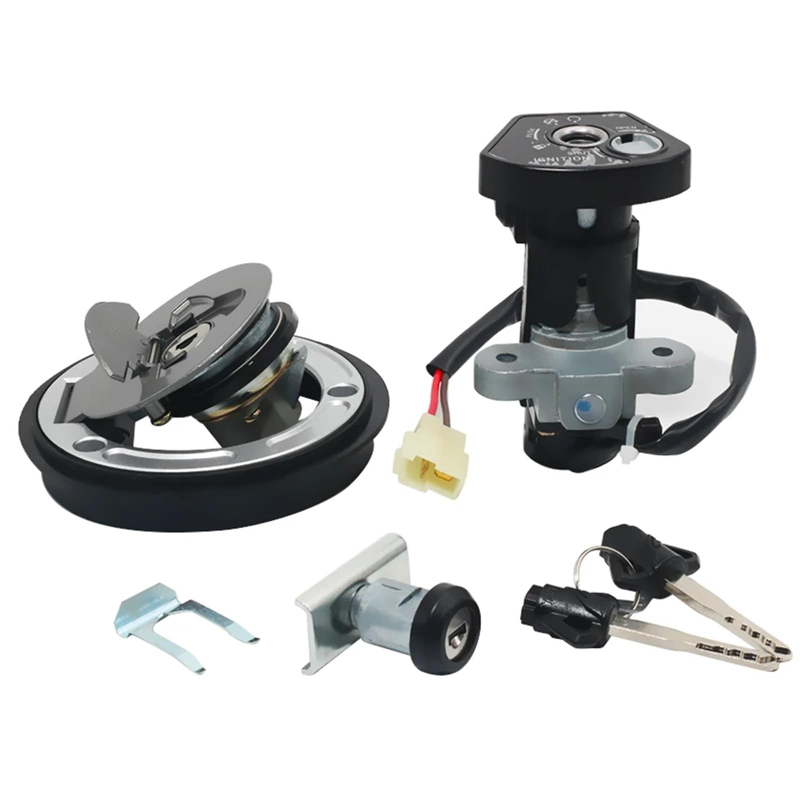 Motorrad Zündschlüssel Schalter Kompatibel Mit YZF Für R15 Für YZF155 2019 2020 2021 Motorrad-Zündschalter Lenkschlosskappen-Set Zubehör BK6-XH250-01 B0T-H2501-00 Motorrad Zündschlüssel Schalter Kompatibel Mit YZF Für R15 Für YZF155 2019 2020 2021 Motorrad-Zündschalter Lenkschlosskappen-Set Zubehör BK6-XH250-01 B0T-H2501-00 von FPQOVV