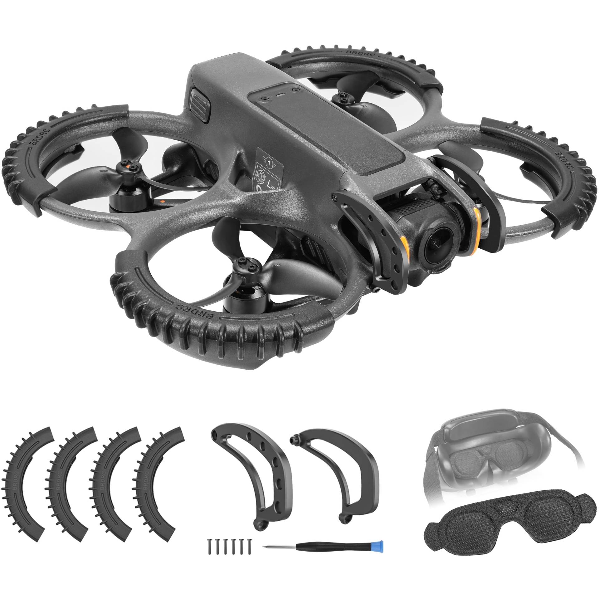 FPVtosky 3-IN-1 Drohne Zubehör für DJI Avata 2, Avatar 2 Propellerschutz + Linsenschutz + Objektivschutzabdeckung Protection Zubehör Kit für DJI Avatar 2 Drohne und Goggle 3, Schwarz FPVtosky 3-IN-1 Drohne Zubehör für DJI Avata 2, Avatar 2 Propellerschutz + Linsenschutz + Objektivschutzabdeckung Protection Zubehör Kit für DJI Avatar 2 Drohne und Goggle 3, Schwarz von FPVtosky