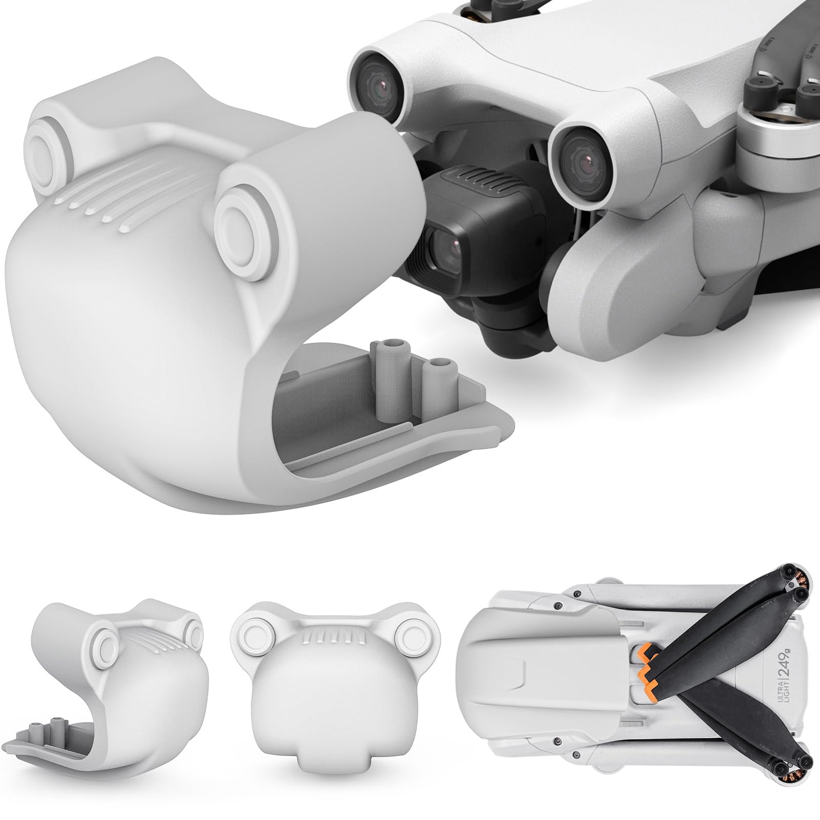 FPVtosky Mini 3 Pro Objektivdeckelabdeckung, Gimbal Protector & Frontward Downward Vision Sensoren Protector Guard für DJI Mini 3 Pro Drone Ersatz Zubehör von FPVtosky
