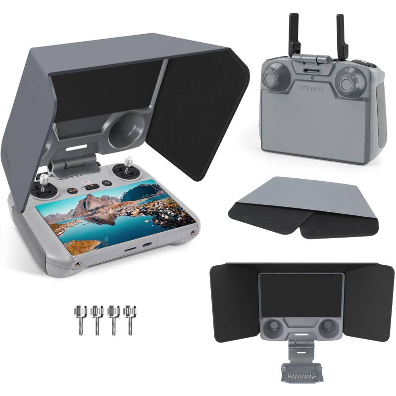 FPVtosky RC 2 Controller Sun Hood Cover für DJI Mini 4 Pro, DJI RC 2 Joysticks Protector für DJI Ari 3 Zubehör, Dji Mini 4 Pro Drone Controller Bildschirmschutz, DJI Mini 4 Pro Zubehör von FPVtosky