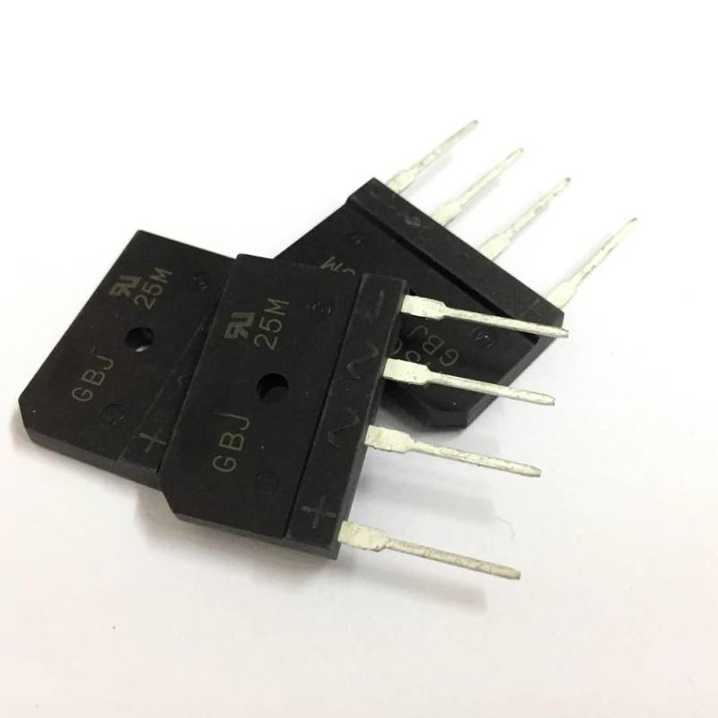 10PCS/LOT GBJ25M Rectifier ZIP4 package flat bridge straight four-legged rectifier bridge flat bridge von FQHIDMOMX