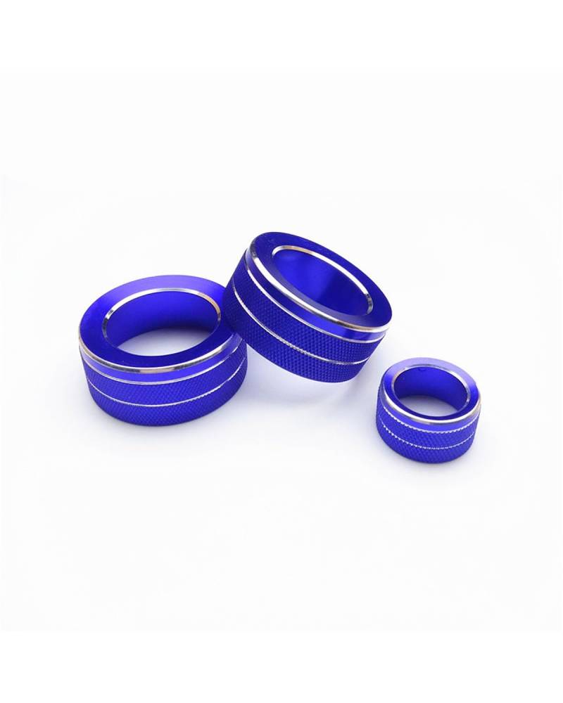 FQYYWL Klimaanlage Control Modul Für Crown Road URV Audio Klimaanlage Knopf Ring Heizung Regler(Blue) von FQYYWL