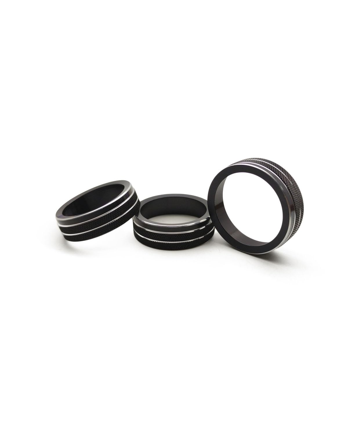FQYYWL Klimaanlage Control Modul Für Golf 7 MK4 Für L Modifizierter Allspace Klimaanlagenknopf Dekorativer Ring Heizung Regler(Black) von FQYYWL