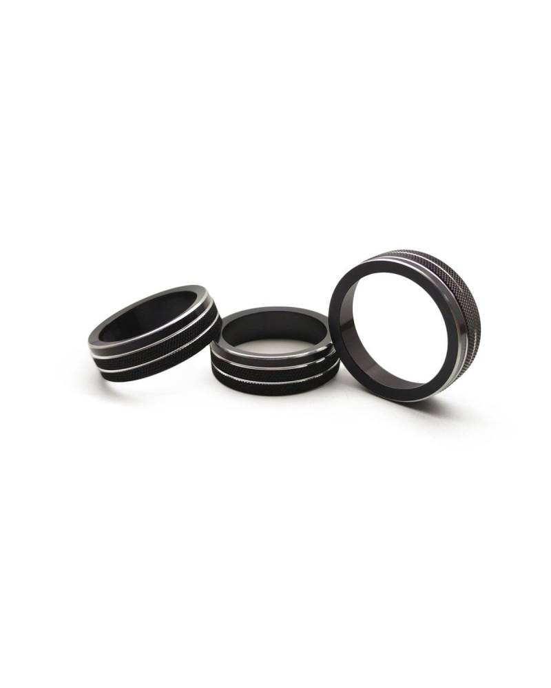 FQYYWL Klimaanlage Control Modul Für Golf 7 MK4 Für L Modifizierter Allspace Klimaanlagenknopf Dekorativer Ring Heizung Regler(Black) von FQYYWL