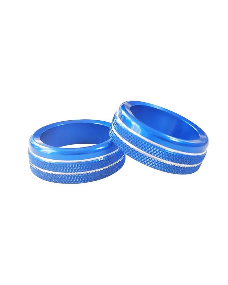 FQYYWL Klimaanlage Control Modul Für Loulan 2015 2016 2017 2018 2019 2020 2021 Klimaanlage Audio Knopf Dekorative Ring Heizung Regler(2 Blue air Conditioning knobs) von FQYYWL