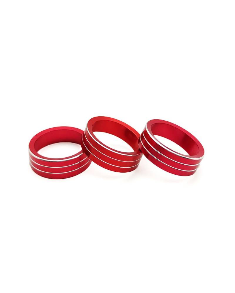 FQYYWL Klimaanlage Control Modul Für Touron 2017 Klimaanlage Knopf Dekorative Ring Heizung Regler(Red) von FQYYWL