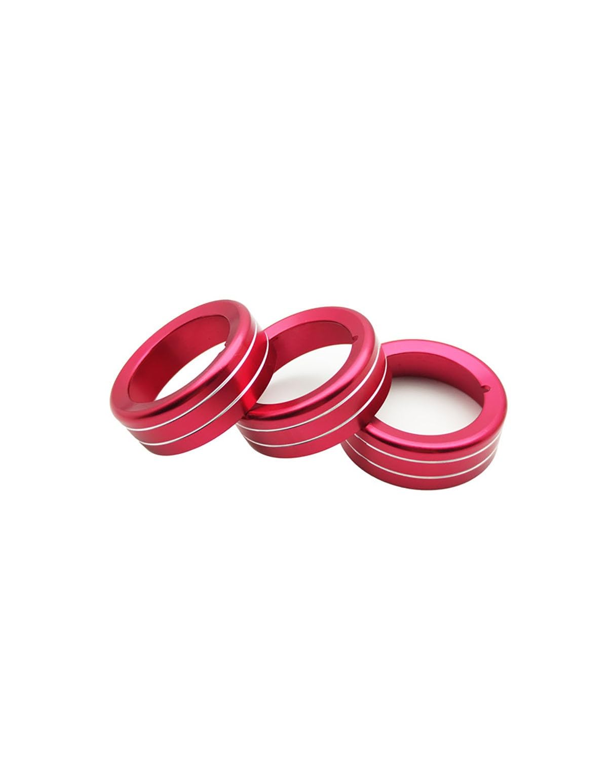 FQYYWL Klimaanlage Control Modul Für Vios 2014 2015 2016 Klimaanlage Knopf Dekoration Ring Heizung Regler(Red) von FQYYWL