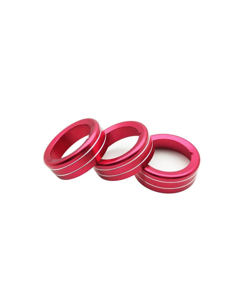 FQYYWL Klimaanlage Control Modul Für Vios 2014 2015 2016 Klimaanlage Knopf Dekoration Ring Heizung Regler(Red) von FQYYWL