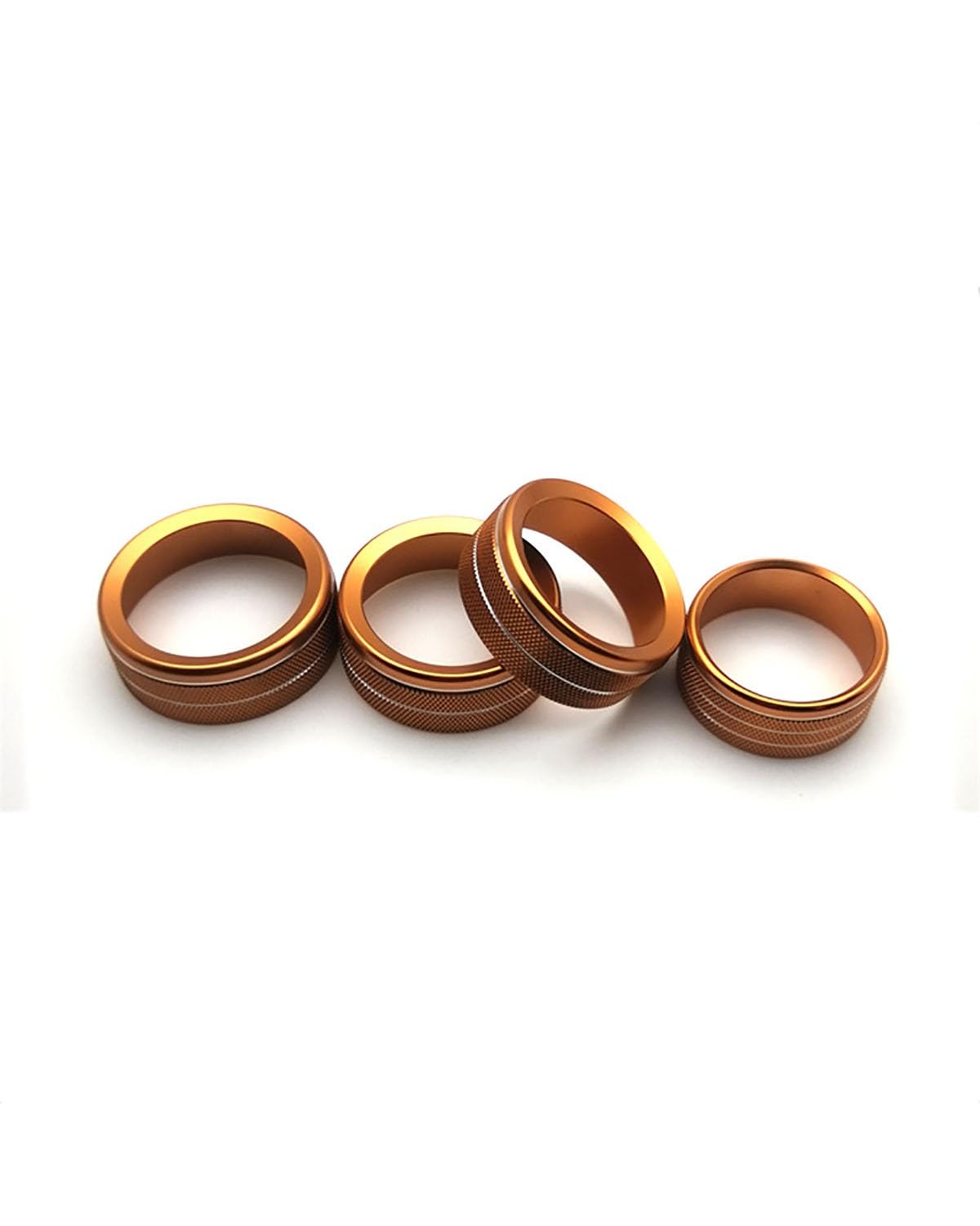 FQYYWL Klimaanlage Control Modul Für Wrangler JK/JKU Klimaanlage Knopf Dekorative Ring Heizung Regler(Orange) von FQYYWL