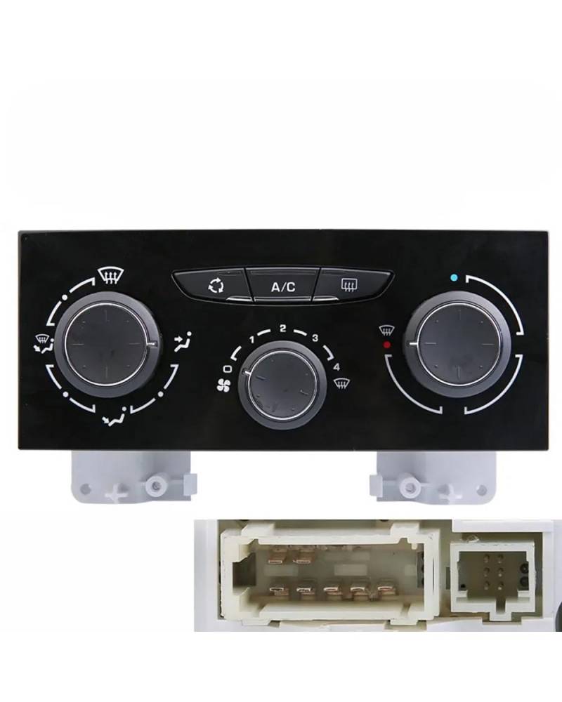 Klimaanlage Control Modul Für Peugeot 307 Für C4 6451VN Control Schalter Klimaanlage Panel 1607875480 Heizung Regler(Black) von FQYYWL