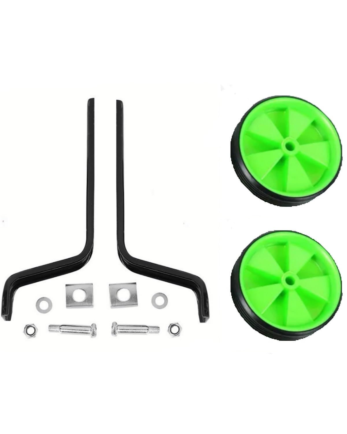 Stützräder fürs Fahrrad Fahrrad-Stützräder 12-20 Zoll Hilfsrad Balance Stützrad Zubehör Fahrradstabilisator(Green) von FQYYWL