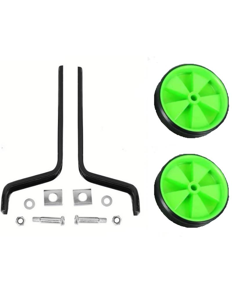 Stützräder fürs Fahrrad Fahrrad-Stützräder 12-20 Zoll Hilfsrad Balance Stützrad Zubehör Fahrradstabilisator(Green) von FQYYWL