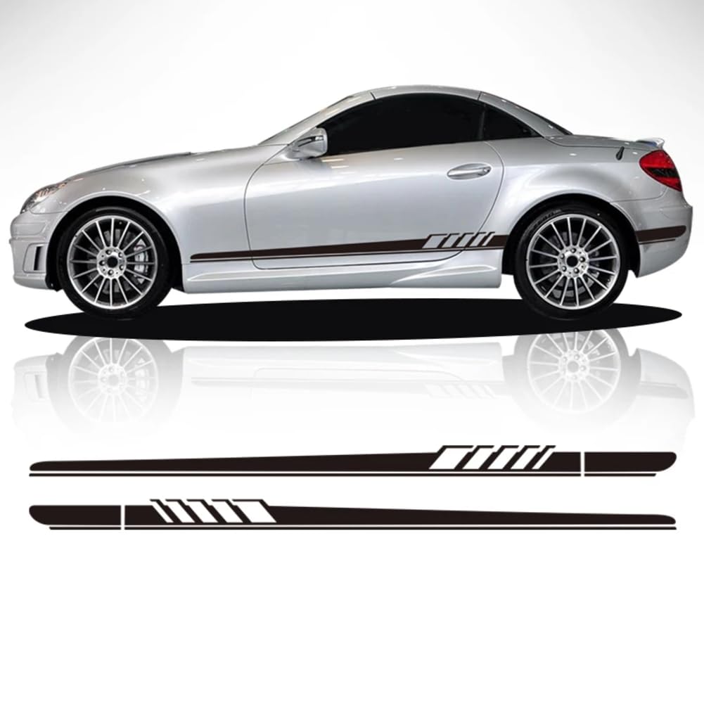 2 Stück Autotür-Seitenstreifen-Rock-Aufkleber, Vinyl-Aufkleber, für M=ercedes B=ENZ SLK-Klasse R170 R171 R172 SLK55 AMG SLK200 250 Zubehör 2 Stück Autotür-Seitenstreifen-Rock-Aufkleber, Vinyl-Aufkleber, für M=ercedes B=ENZ SLK-Klasse R170 R171 R172 SLK55 AMG SLK200 250 Zubehör von FRALHQFL