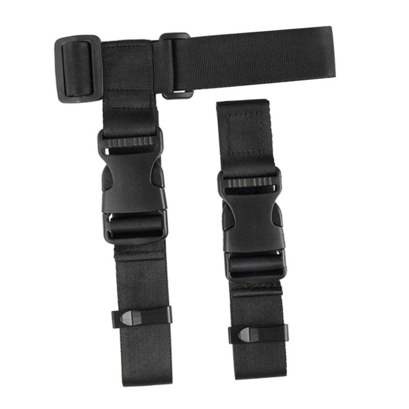 FRCOLOR 1 Set Gepäckgurt Kofferanhänger Koffergurt Gurtband Verstellbare Gepäckgurte Reisegepäck Koffergurte Ratschengurte Verstellbarer Koffer Koffergurt Schwarzes Nylon von FRCOLOR