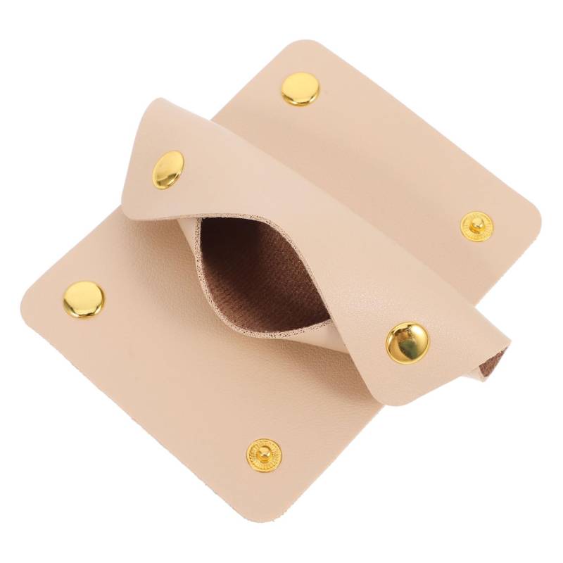 FRCOLOR 2 Stück Handtaschengriff Wickeln Bezeichner Abdeckung Handschuhe Griffschutzhüllen Geldbeutel Koffer Schutzhülle Gepäckschutz Stichworte Deckung Umgehen Reisen Für Pu-Leder Beige von FRCOLOR