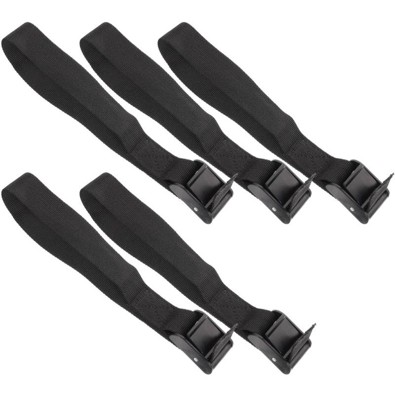 FRCOLOR 5 Stück Mehrzweckgürtel Riemen für Strandschirme Befestigungsgurt für Outdoor-Regenschirme Regenschirmgurt für den Außenbereich -Festgurt pp Black von FRCOLOR