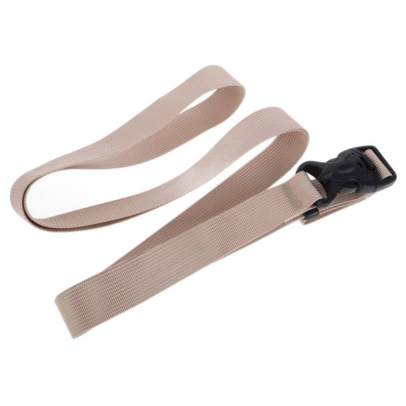 FRCOLOR Gepäckband Kofferverbinder Für Die Reise Gepäckgurtband TSA-geprüft Rucksackgurtverlängerung Brustgurte Für Rucksäcke Rucksackgurtpolster Koffergürtel Polyester Light Brown von FRCOLOR