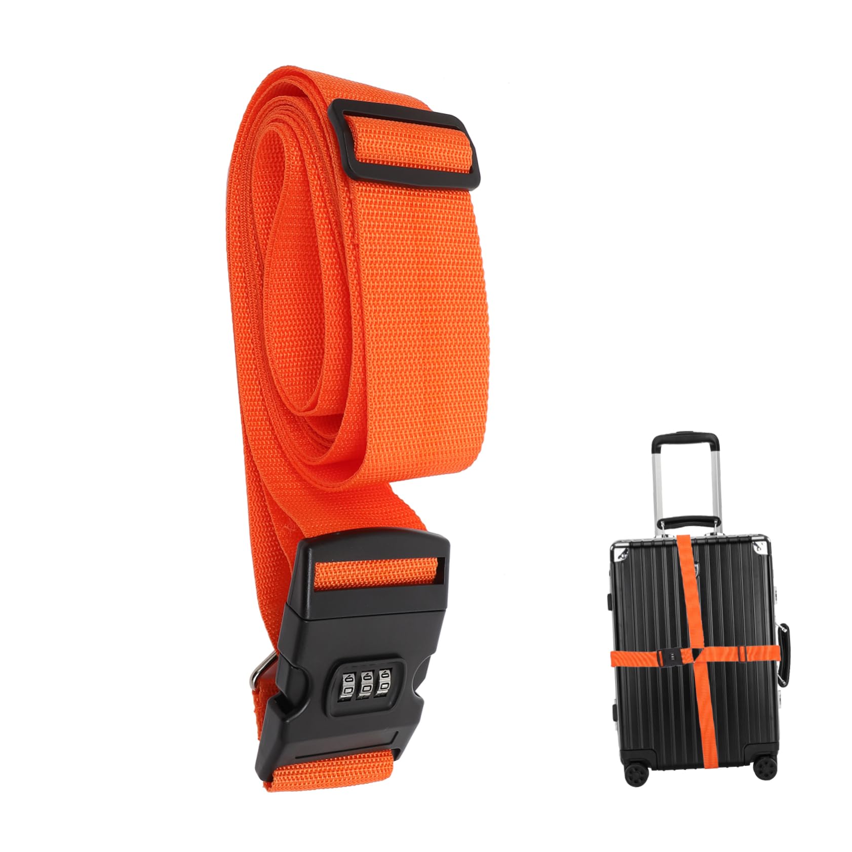 FRCOLOR Koffergurte Gepäckband Kreuzen Reisegepäck Reisezubehör Gürtel Gepäckgurte Gepäckbefestigungsgurte Reisegurte Utility-Riemen Mit Schnalle Orange Rostfreier Stahl FRCOLOR Koffergurte Gepäckband Kreuzen Reisegepäck Reisezubehör Gürtel Gepäckgurte Gepäckbefestigungsgurte Reisegurte Utility-Riemen Mit Schnalle Orange Rostfreier Stahl von FRCOLOR