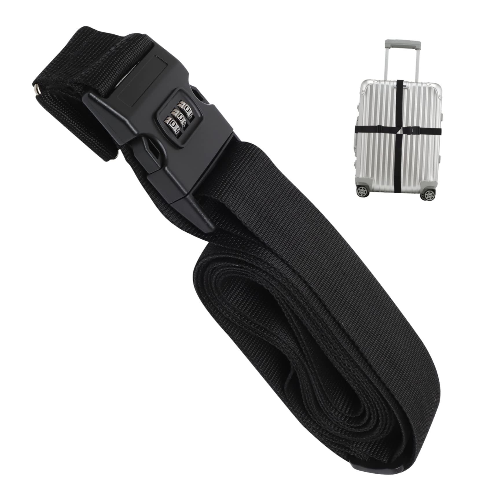 FRCOLOR Koffergurte Gepäckgurtband Gepäckzubehör für die Reise sup Utility-Riemen mit Schnalle Gepäckgurte für Koffer Gepäckbänder Gepäckgurtschnalle Oxford-Stoff Black FRCOLOR Koffergurte Gepäckgurtband Gepäckzubehör für die Reise sup Utility-Riemen mit Schnalle Gepäckgurte für Koffer Gepäckbänder Gepäckgurtschnalle Oxford-Stoff Black von FRCOLOR