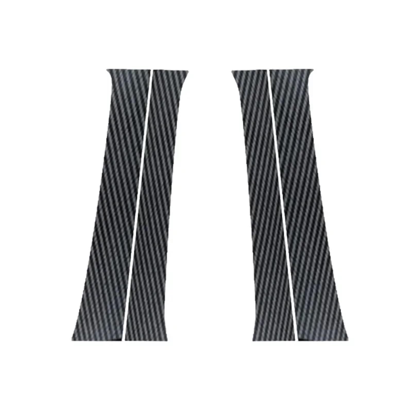4 Stück Autotür-/Fenstersäulensäulenpfosten-Borte dekorative Aufkleber Außenteile for Tundra 2022 2023 2024 Tacoma 2024(Carbon Fiber Look) von FREAZE