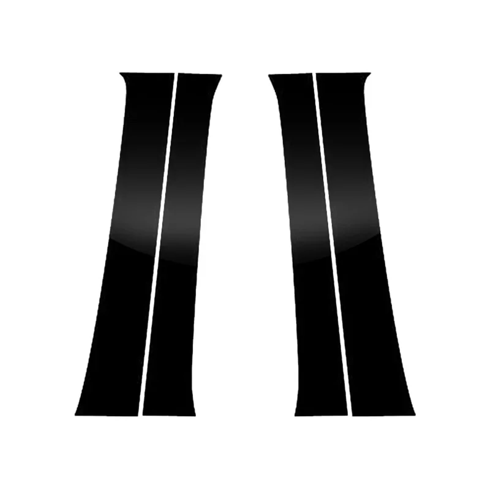 4 Stück Autotür-/Fenstersäulensäulenpfosten-Borte dekorative Aufkleber Außenteile for Tundra 2022 2023 2024 Tacoma 2024(Matte Black) von FREAZE