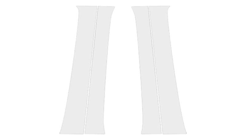 4 Stücke Autotür Fenstersäule Säulenpfosten Zierleisten Dekorative Aufkleber Außenteile for Tacoma 2005 2006 2007 2008-2015(Matte Black) von FREAZE