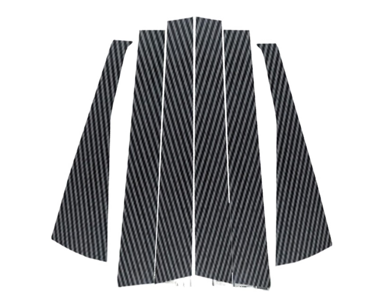 6 Stück Autofenstersäulenleisten Zieraufkleber Außenteile for A-Klasse W169 5-Türer Schrägheck 2005-2012(Glossy Black) von FREAZE