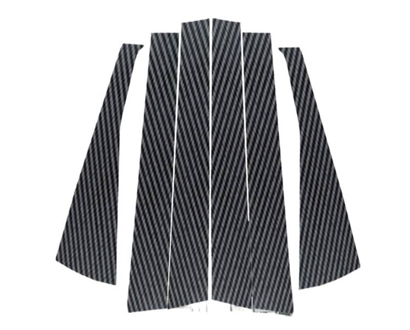 6 Stück Autofenstersäulenleisten Zieraufkleber Außenteile for A-Klasse W169 5-Türer Schrägheck 2005-2012(Glossy Black) von FREAZE