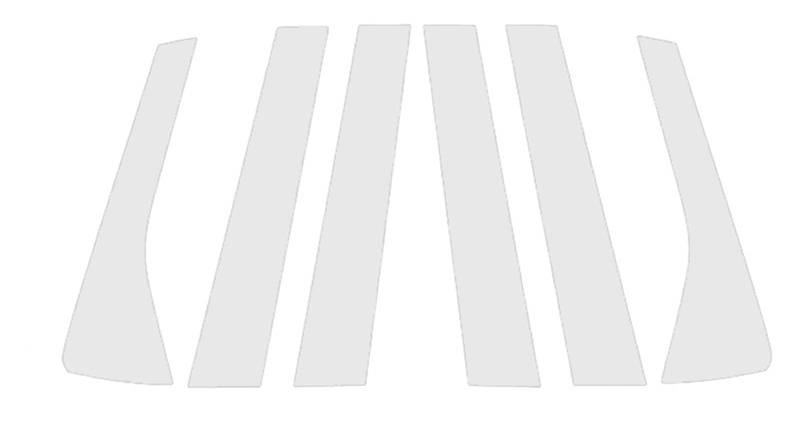 6 Stück Autotür-Fenstersäulenpfosten Zierleisten Spalte Dekorative Aufkleber Autozubehör for Palisade 2020-2022 2023 2024(Carbon Fiber Look) von FREAZE