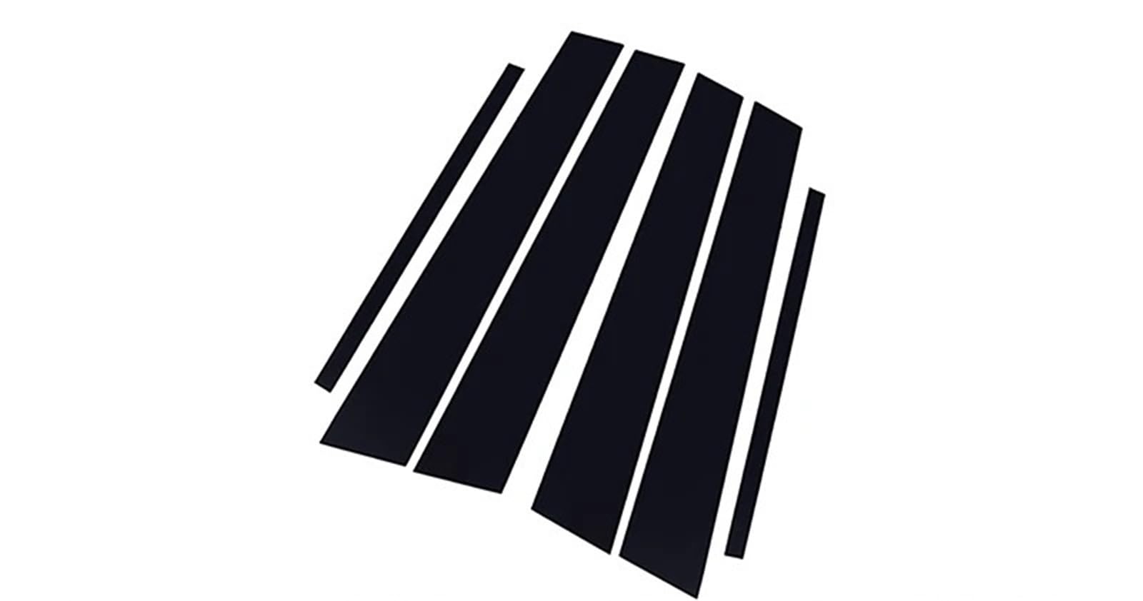 6 Stück glänzende Klavierschwarz-Aufkleber for die Autotür-/Fenstersäulenverkleidung for Q50 (V37)/Nissan Skyline 2014 2015 2016–2023 von FREAZE
