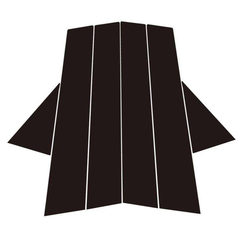 6 stücke Silbrig for Passat B6 B7 4-dr Limousine/Limousine Verchromt Säulen Beiträge Fenster Trim Abdeckung BC Spalte Aufkleber Zubehör von FREAZE
