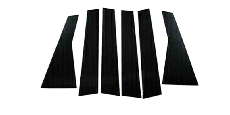 6-teilige Autotür-/Fenstersäulen-Zierabdeckungsaufkleber for den Außenbereich, Zubehör for 1er-Serie E81/E82/E87/E88 Fließheck 2004–2013 von FREAZE