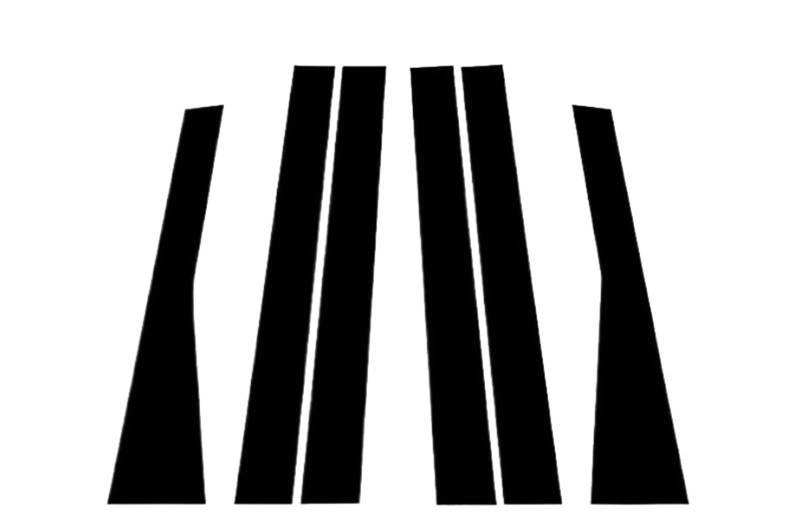 6-teilige Autotür-/Fenstersäulenverkleidungsaufkleber for Grand Cherokee 2011 2012 2013 2014 2015 2016 2017 2018 2019 2020 2021 von FREAZE