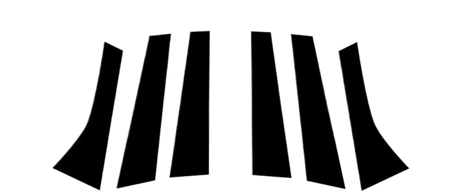 6-teiliges Autozubehör for Mondeo MK4 2008–2013, glänzend schwarz, Tür-/Fenstersäulenabdeckung, Verkleidungssätze, Ersatz 6-teiliges Autozubehör for Mondeo MK4 2008–2013, glänzend schwarz, Tür-/Fenstersäulenabdeckung, Verkleidungssätze, Ersatz von FREAZE