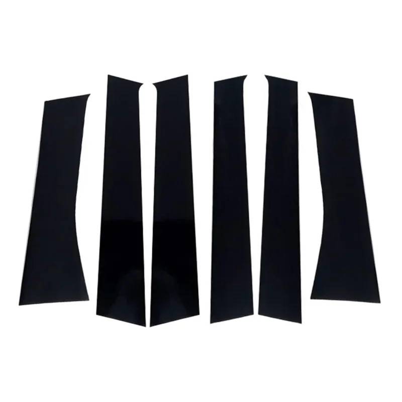 6Pcs Auto Fenster Tür Spalte BC Säule Post Abdeckung Trim for Xpander 2017-2023 2024 2025 Dekoration Aufkleber Styling(Glossy Piano Black) von FREAZE