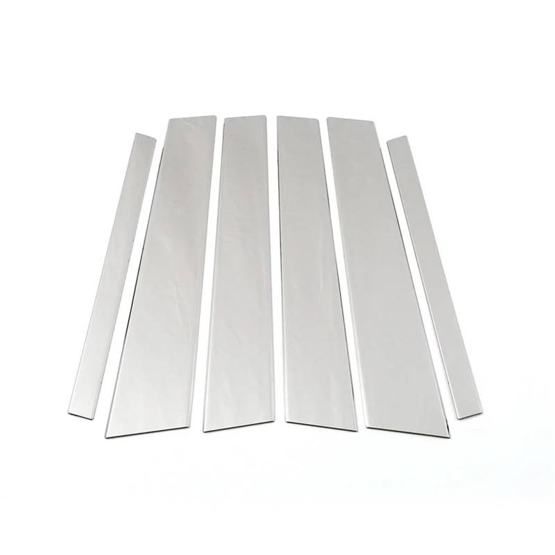 8 Stücke Chrom Silber Autotür Fenster Säulenpfosten Verkleidungsabdeckung Außenaufkleber for RAV4 XA30 2006 2007 2008 2009 2010-2012 von FREAZE