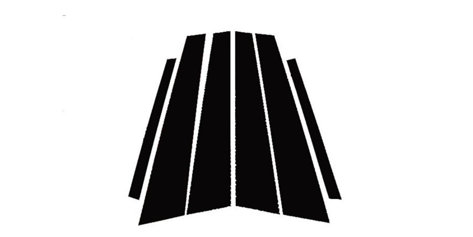 Autofenster-Türsäulen-Zierabdeckungsaufkleber, Außendekoration for C-Klasse (W203) 2001 2002 2003–2007 von FREAZE