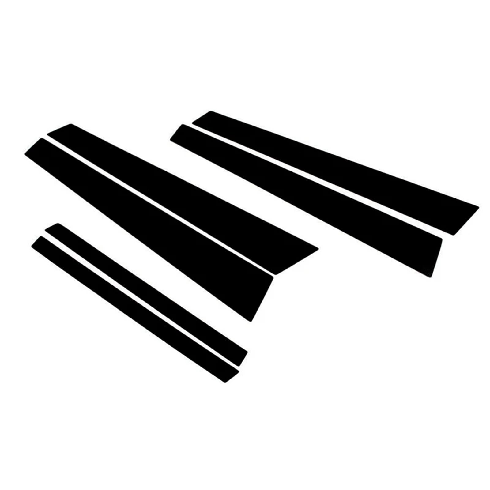 Autofenstersäulen-Türverkleidungen, glänzend schwarz, for 3er-Serie E46 4-türige Limousine/Limousine 1998-2005, Außenteile, Aufkleber Autofenstersäulen-Türverkleidungen, glänzend schwarz, for 3er-Serie E46 4-türige Limousine/Limousine 1998-2005, Außenteile, Aufkleber von FREAZE