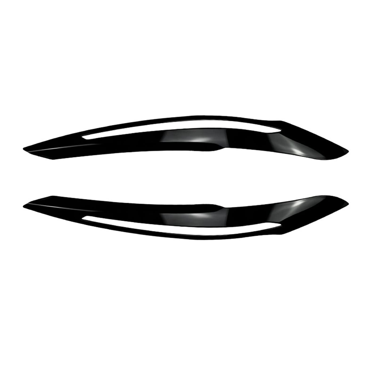 FREAZE Evil Scheinwerfer Augenbrauen Augenlid Abdeckung passend for BMW F20 F21 1er 116i 118i 120d 120i 125i M135i 2011-2015 Pre-LCi Autozubehör (Color : Glossy Black) von FREAZE