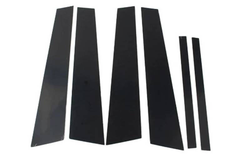 Glänzend schwarze Fenster-/Türsäulen-/BC-Säulenpfostenabdeckung for 1er-Serie E81 E82 E87 E88 Fließheck 2004–2013, Dekorationsaufkleber von FREAZE