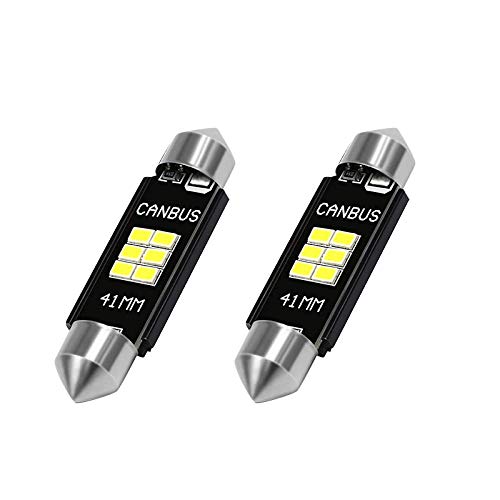 FRGMNT LED-Leuchtmittel Canbus 3020, Chipsatz, 400 Extreme, für den Innenbereich, Auto-Lampe, Nummernschild, Feston, 41 mm, De3175, 6428, Weiß von FRGMNT