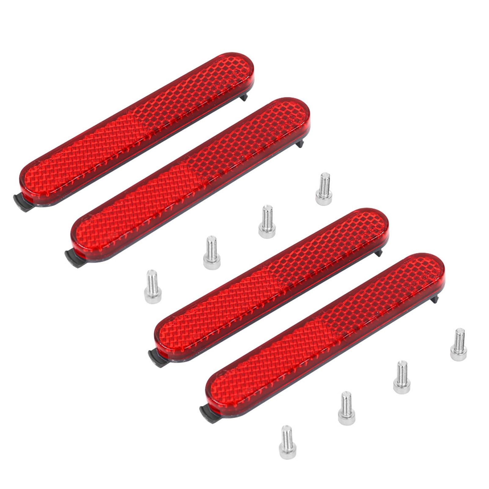 2 Set Roller-Radabdeckungen, Schutzschale, Reflektor, elektrischer Roller, seitlicher reflektierender Riemen, Nachtdekorationsteil 2 Set Roller-Radabdeckungen, Schutzschale, Reflektor, elektrischer Roller, seitlicher reflektierender Riemen, Nachtdekorationsteil von FROMCEO
